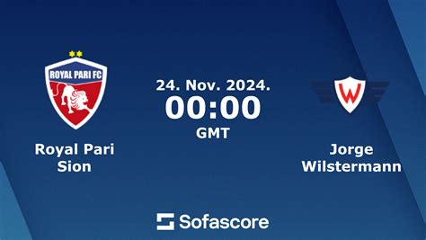 Royal Pari Sion vs Jorge Wilstermann live score, H2H and lineups .